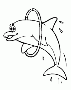 Dolphin coloring pages for kids