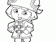 Dora The Explorer Coloring Pages for Kids