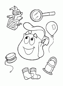 Dora the Explorer coloring page to print