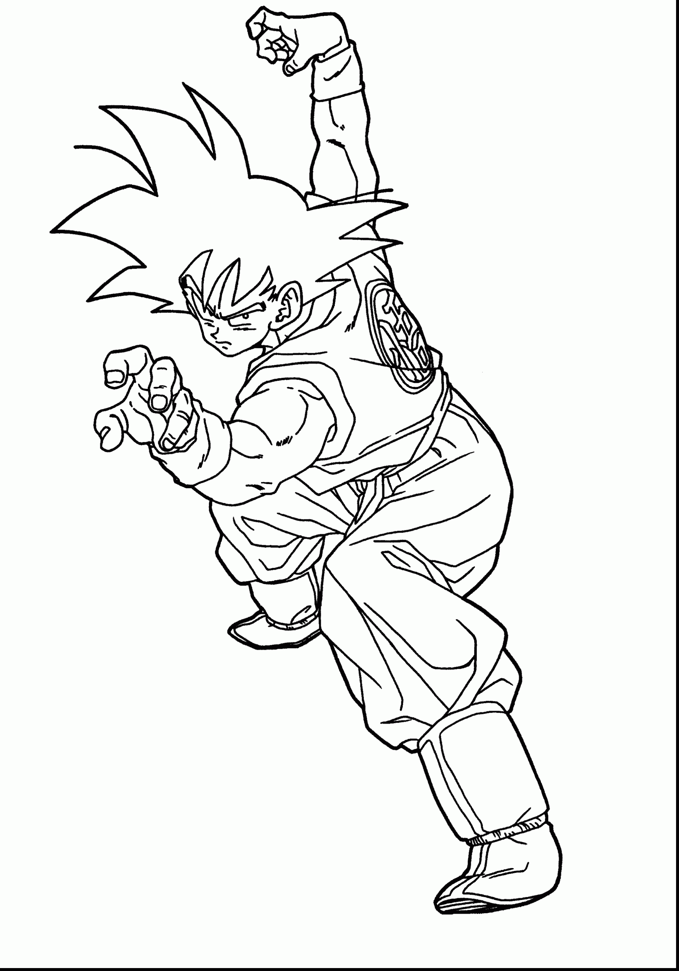 SonGoku   Dragon Ball Z Kids Coloring Pages