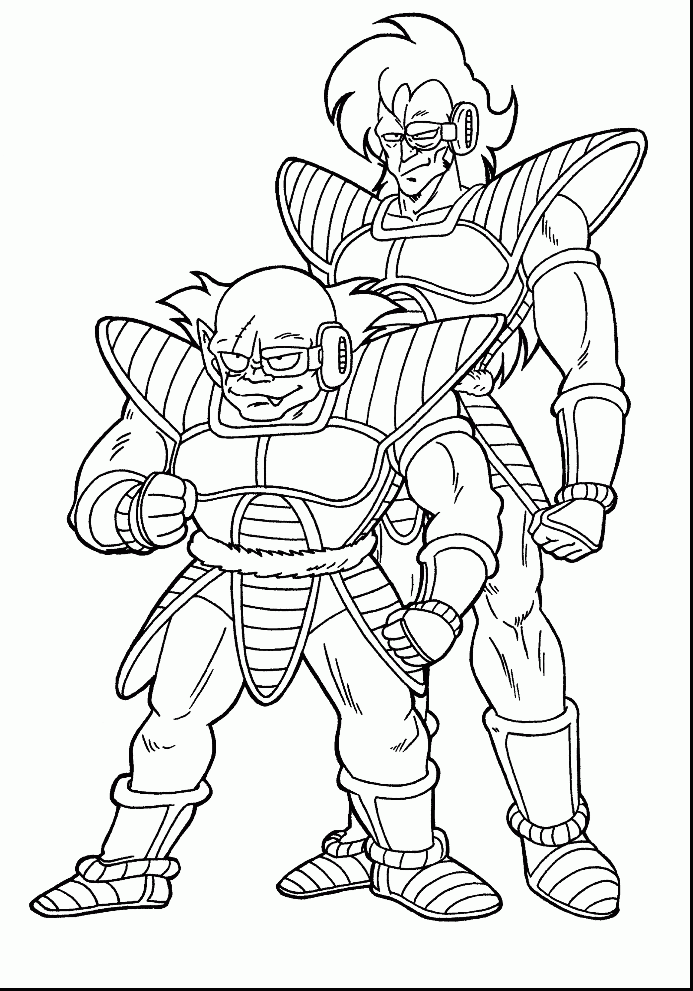 Dragon Ball Z coloring page to download Saiyajin