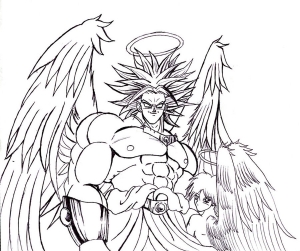 Broly Super Saiyajin angel