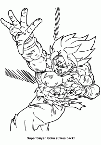 Drawing 6 from Dragon Ball Z coloring page