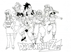Download Dragon Ball Z - Free printable Coloring pages for kids - Page 4