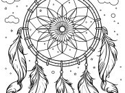 Dreamcatchers Coloring Pages for Kids