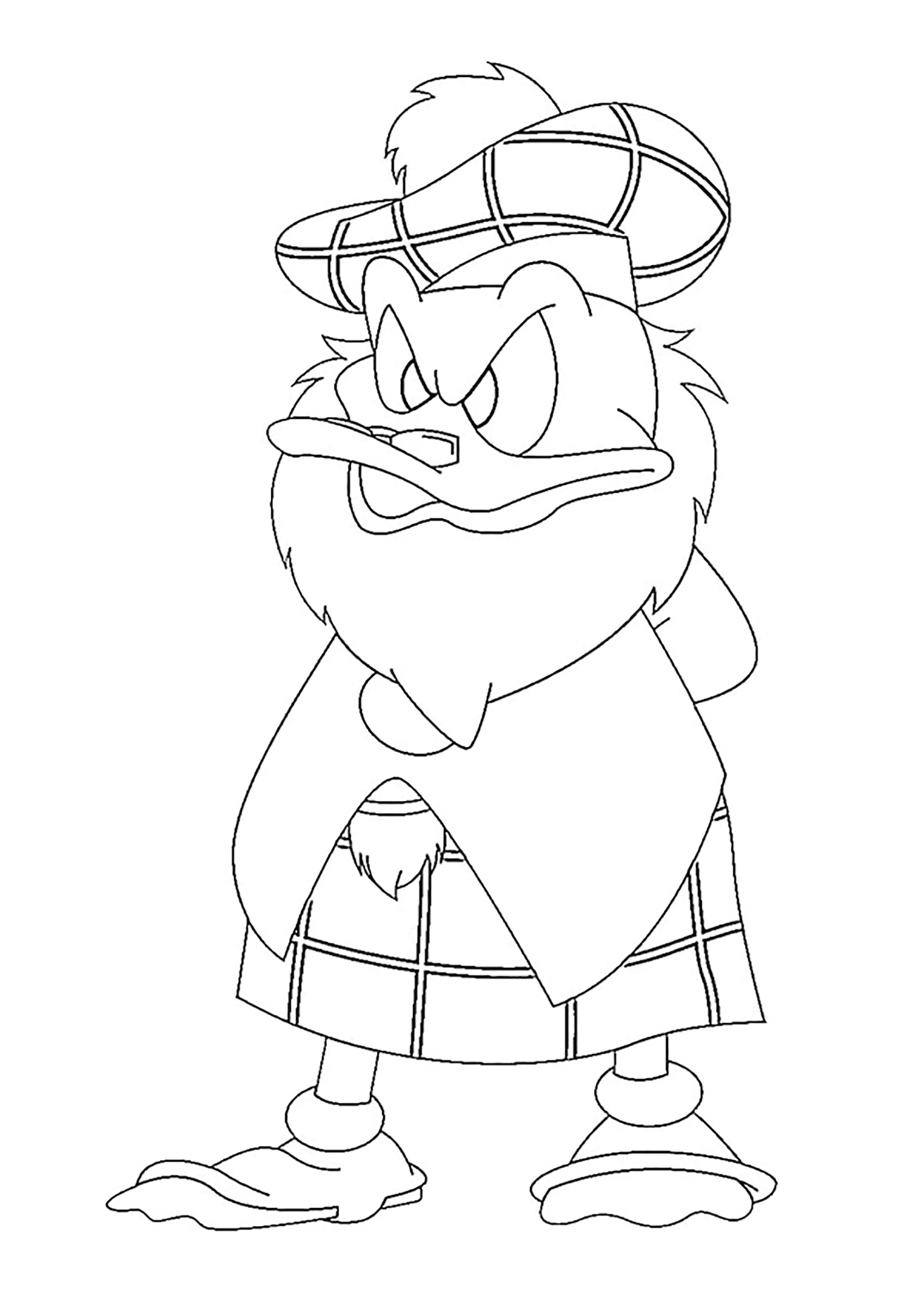 Flintheart Glomgold (Printable DuckTales Coloring Page for Kids)