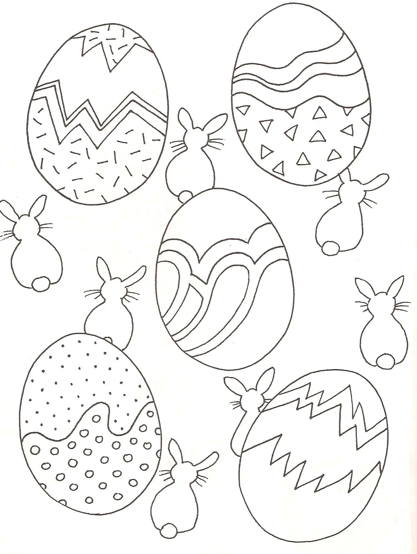 Easter coloring for children
