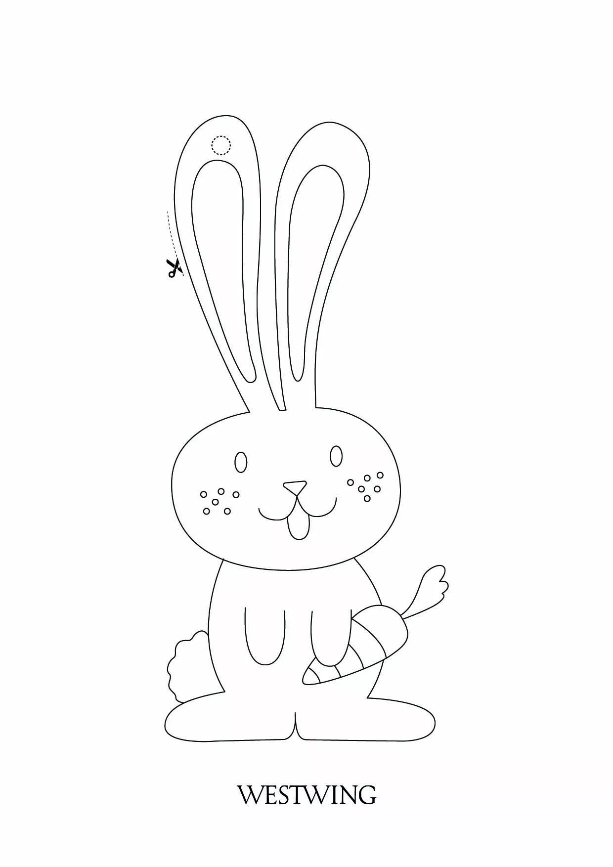 Free Easter coloring page to color