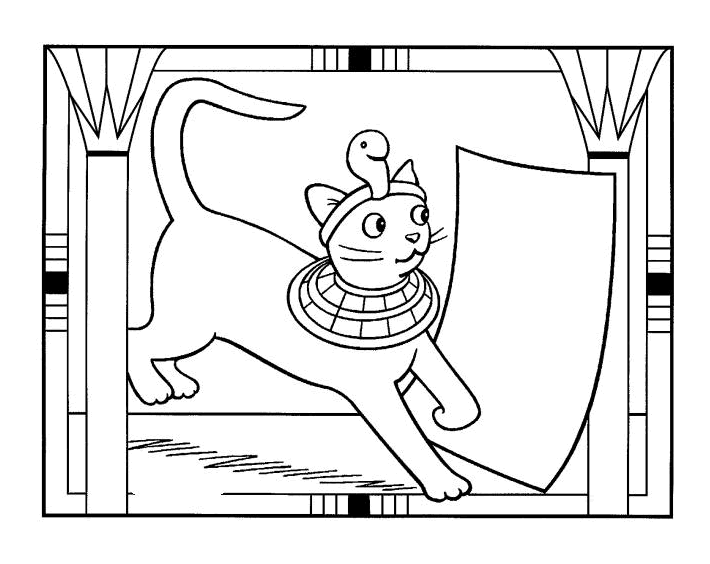 Printable Egypt coloring page to print and color for free