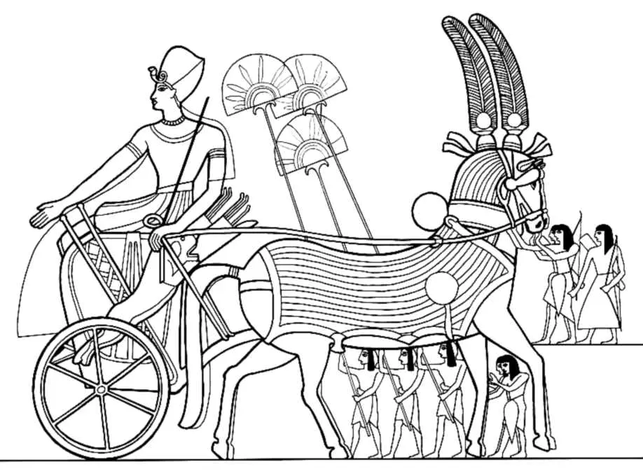 Egypt to color for kids