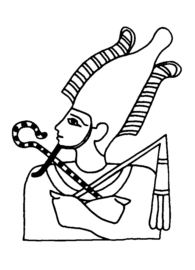 Simple Egypt coloring page to download for free