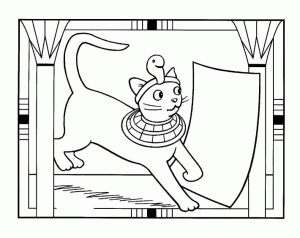 Coloring page egypt for children