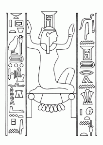 Coloring page egypt free to color for kids