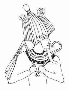 Coloring page egypt to color for kids