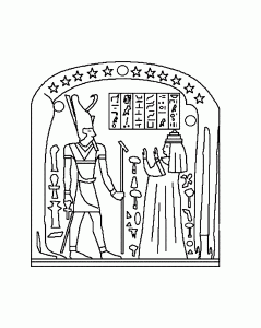 Coloring page egypt free to color for children