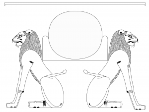 Aker (Egypt Coloring Page)
