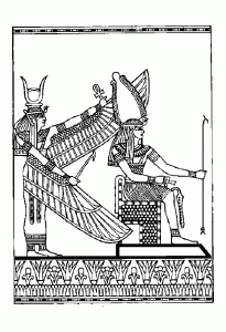 Coloring page egypt to color for kids