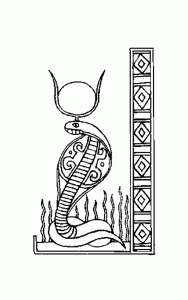 Coloring page egypt to color for children