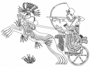 Coloring page egypt to color for children