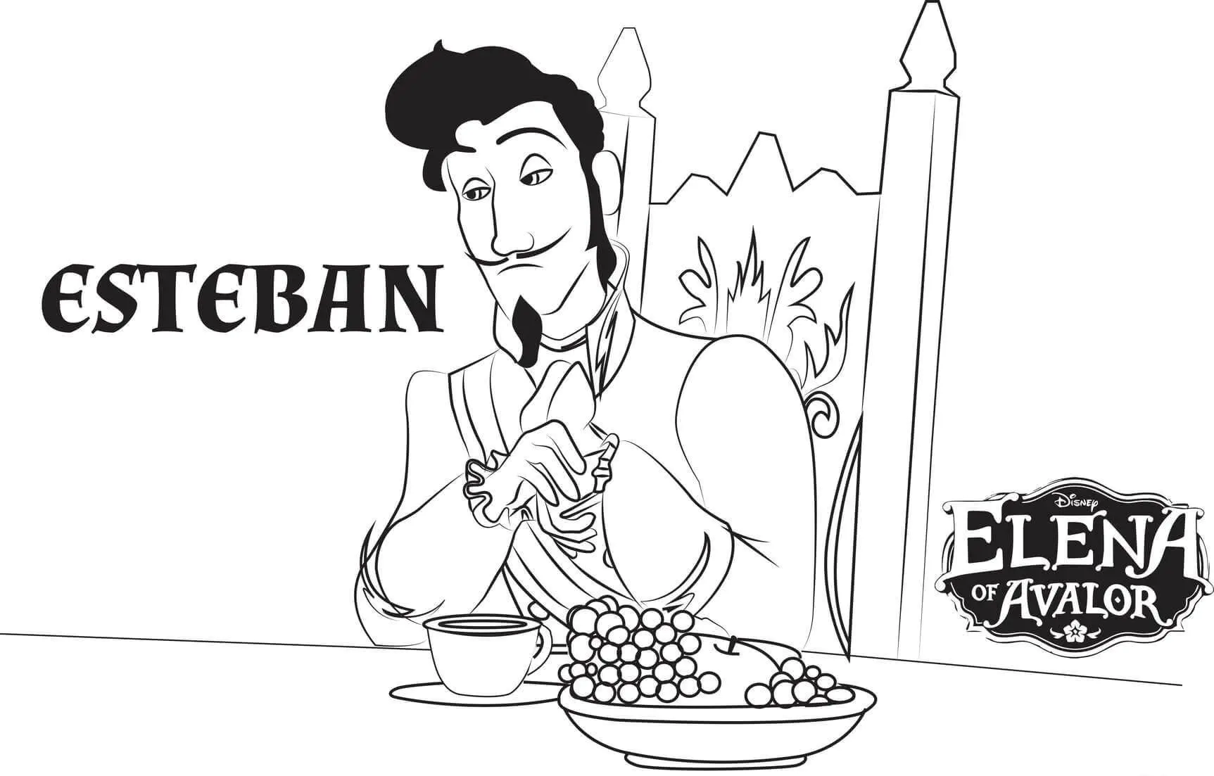 Elena Avalor coloring page for children