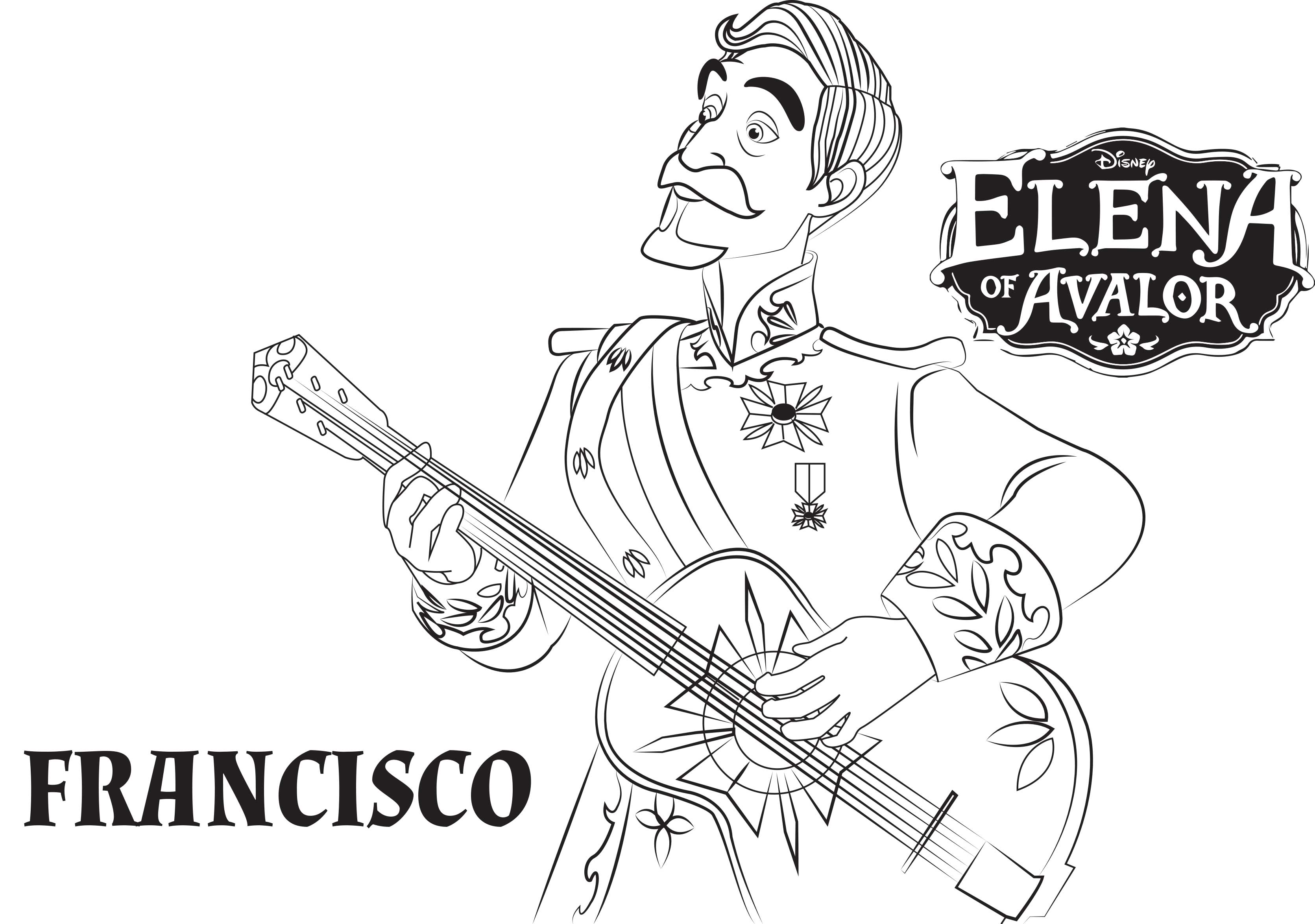 Free Elena Avalor Coloring Page To Download