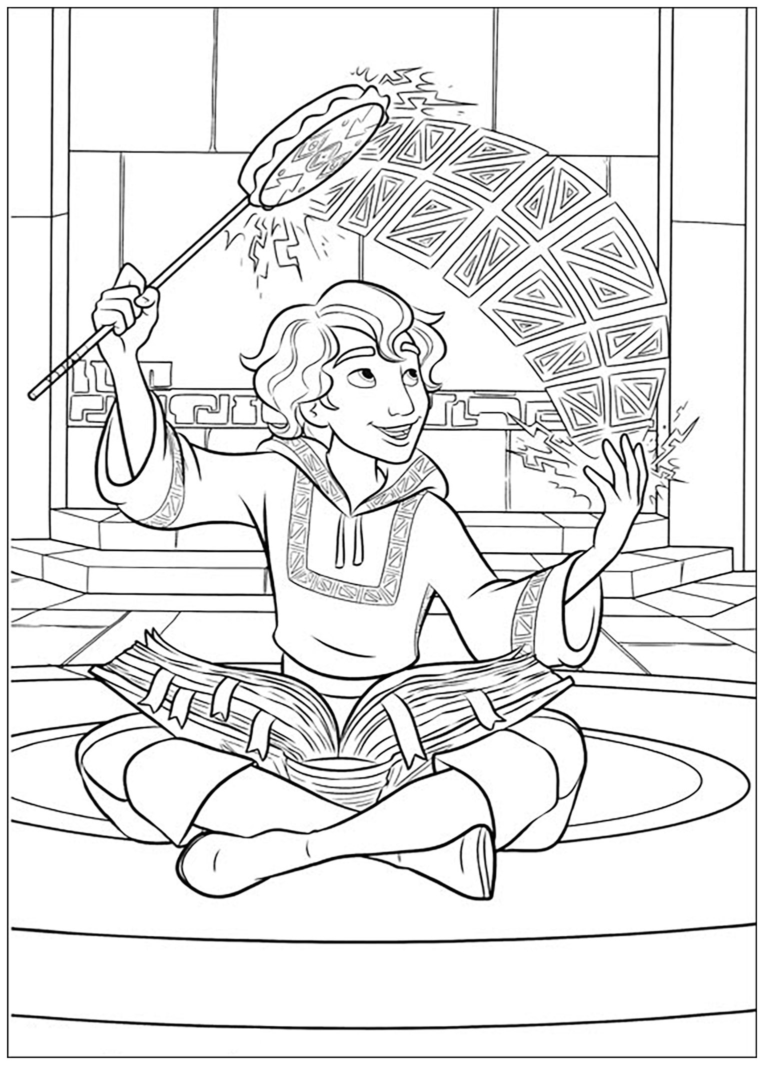 Easy Elena Avalor coloring pages for kids
