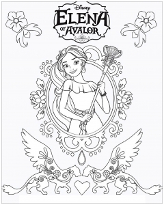 Elena Avalor coloring pages to download