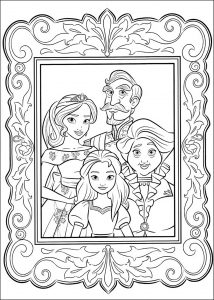 Free drawing of Elena Avalor to download and color