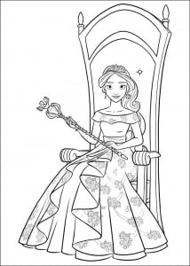 Image of Elena Avalor to download and color