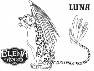 Elena Avalor coloring page for children