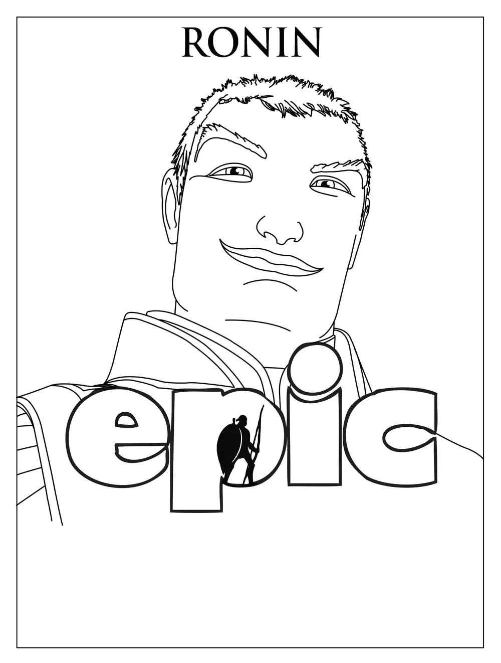 General Ronin (Printable Epic Coloring Page for Kids)