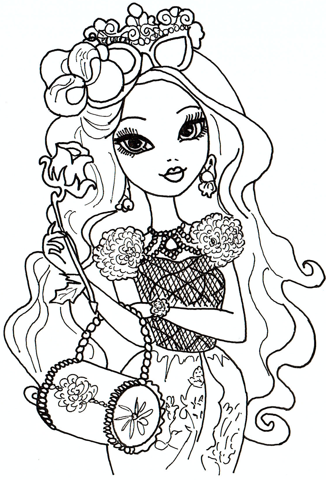 Ever after high : Briar Beauty (Printable Coloring Page for Kids)