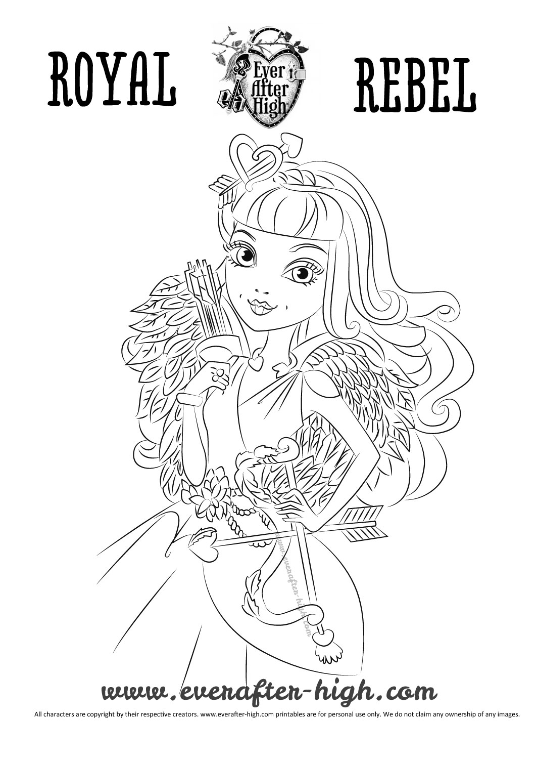 Coloriage Ever After High 'Royal Rebel'