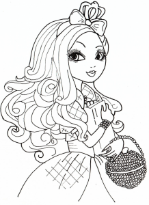 Coloriage de Ever after high pour enfants