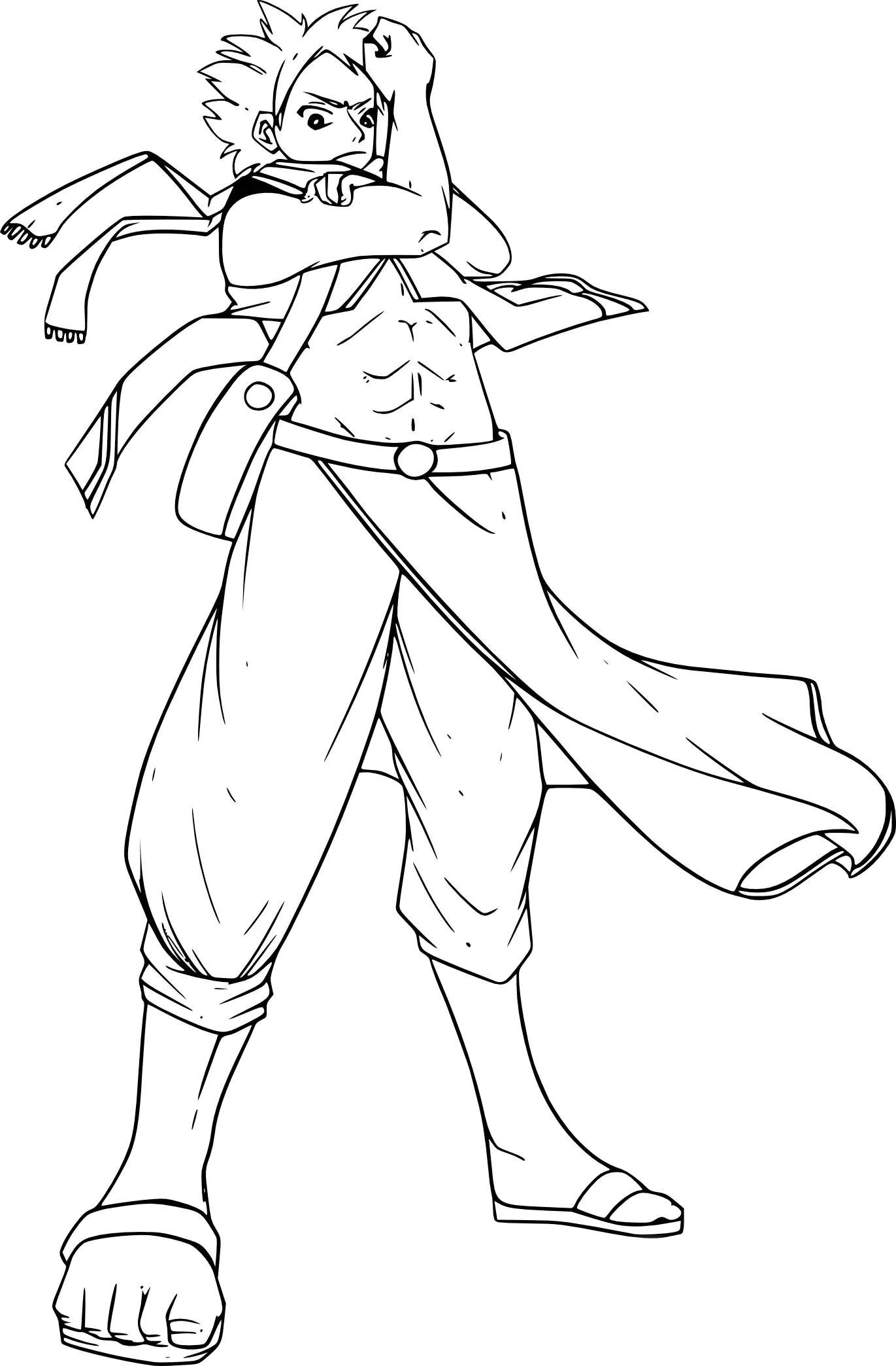 Fairy tail coloring page for kids