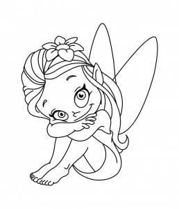 Free printable Fairy coloring pages