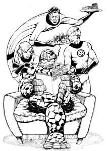 Printable Fantastic Four coloring sheets for Kids