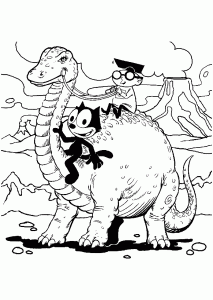 Felix the cat coloring pages to download
