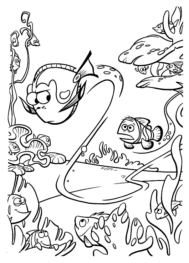 Finding Nemo for kids - Finding Nemo Kids Coloring Pages