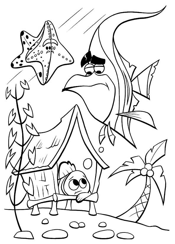 Finding nemo free to color for children - Finding Nemo Kids Coloring Pages