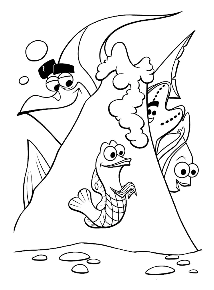 Free Finding Nemo drawing to download and color