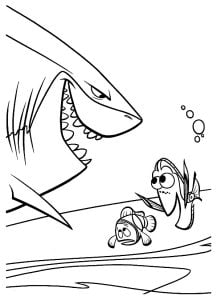 Finding Nemo coloring pages for kids