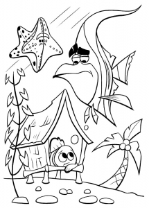 Coloring page finding nemo free to color for children