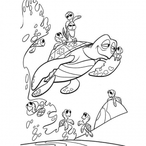 Coloring page finding nemo for kids