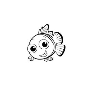 Finding Nemo coloring pages for kids