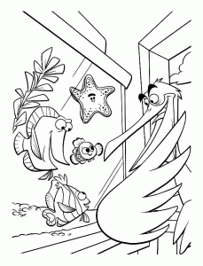 Coloring page finding nemo to color for children