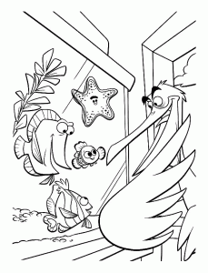 gurgle finding nemo coloring sheet