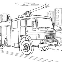 Printable Fire Department coloring sheets for Kids
