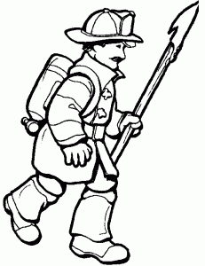 Coloring page fire department to download for free