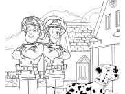 Fireman Sam Coloring Pages for Kids